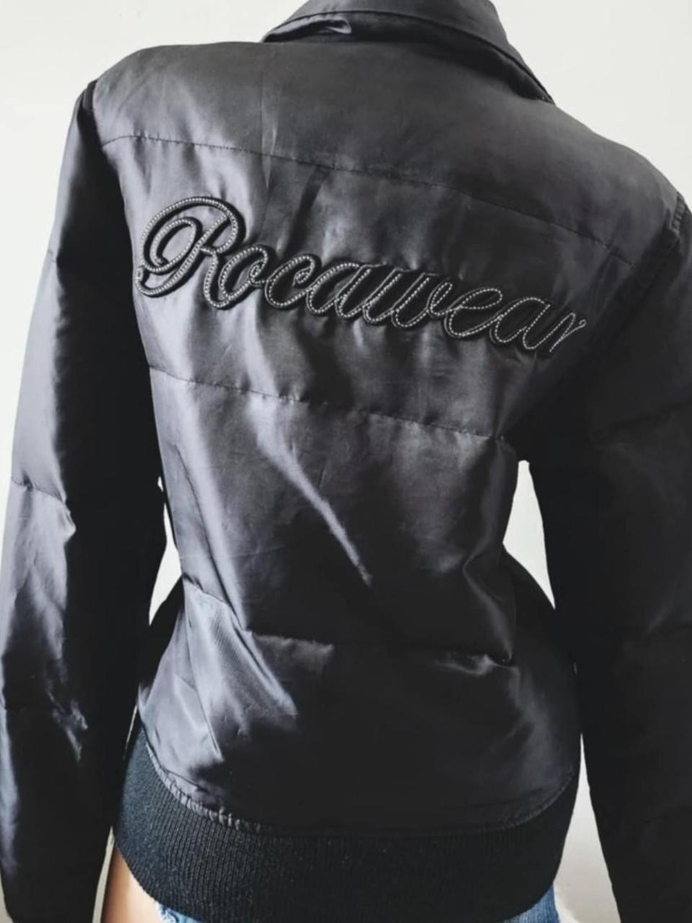 Vintage y2k Rocawear black puffer jacket size medium